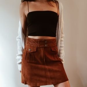 Free People Suede skirt